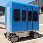 Roam Transport MicroWay mass transit cabin on chassis. MegaRail