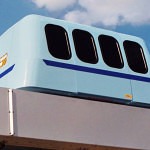 Roam Transport MicroWay Personal Rapid Transit Car on Elevated Guideway . MegaRail